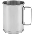 Zbwkp Handled Single-Wall Stainless Steel Beer Mug 18 oz Polished Steel - Product view